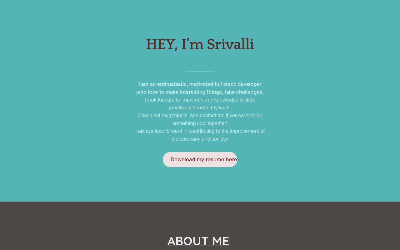 Carrd profile picture for @srivalli